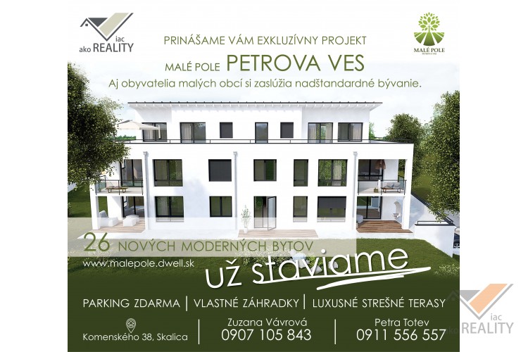 Novostavba Petrova Ves-Malé Pole
